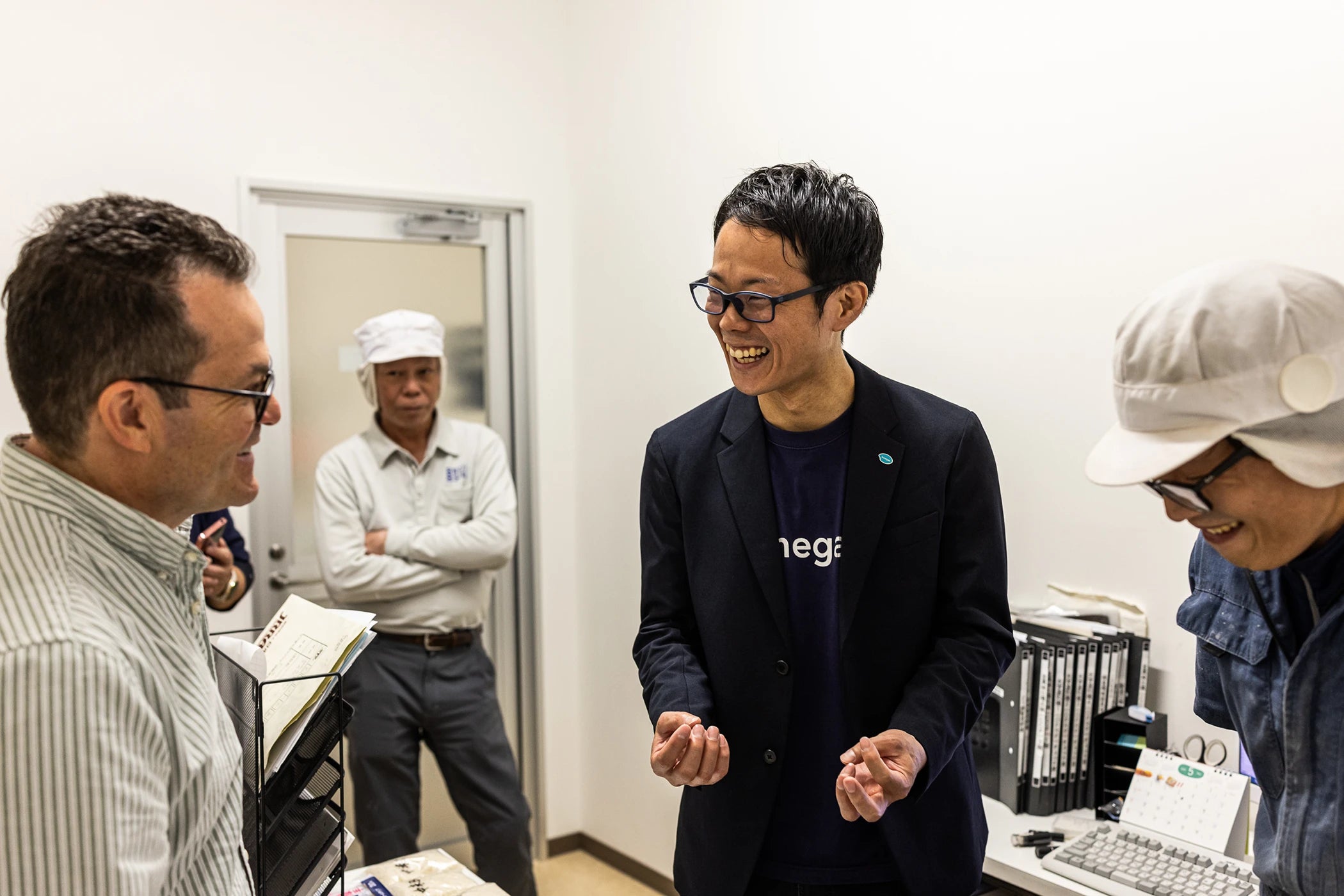 Shokuya buyer meeting with Japanese rice processors at the Kanegae facility in Kumamoto, Japan.