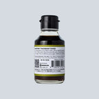Bottle of Ponzu sauce with label on a light gray background